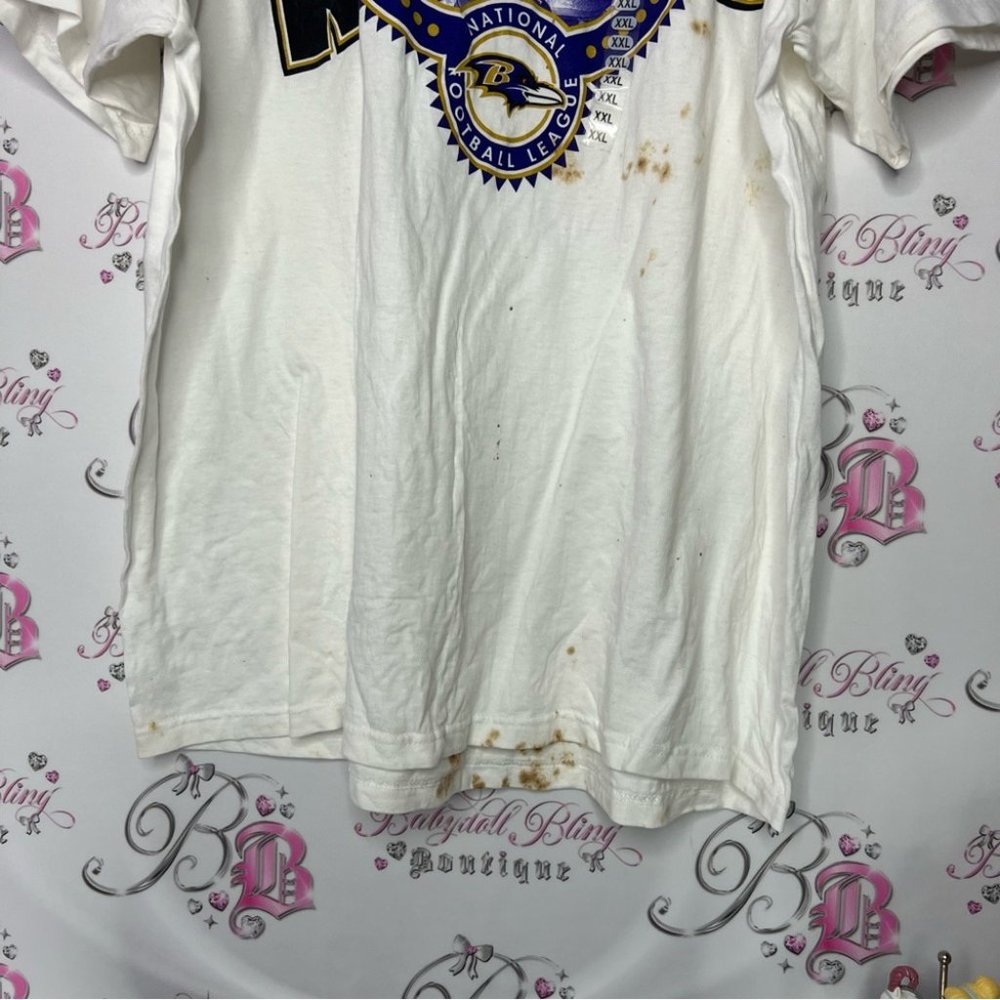 Baltimore ravens NWT tshirt brand new with tags tie dye brown spotted shirt - Picture 5 of 8